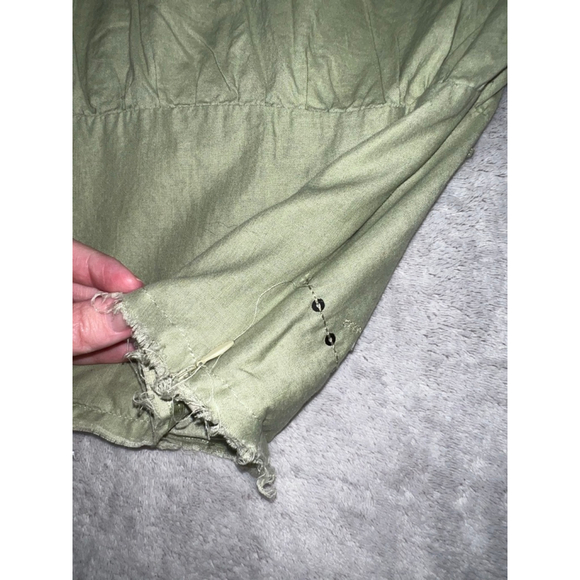 Women's Whimsy Sage Green A-Line Skirt with Silver Sequins, Size L - Picture 6 of 8